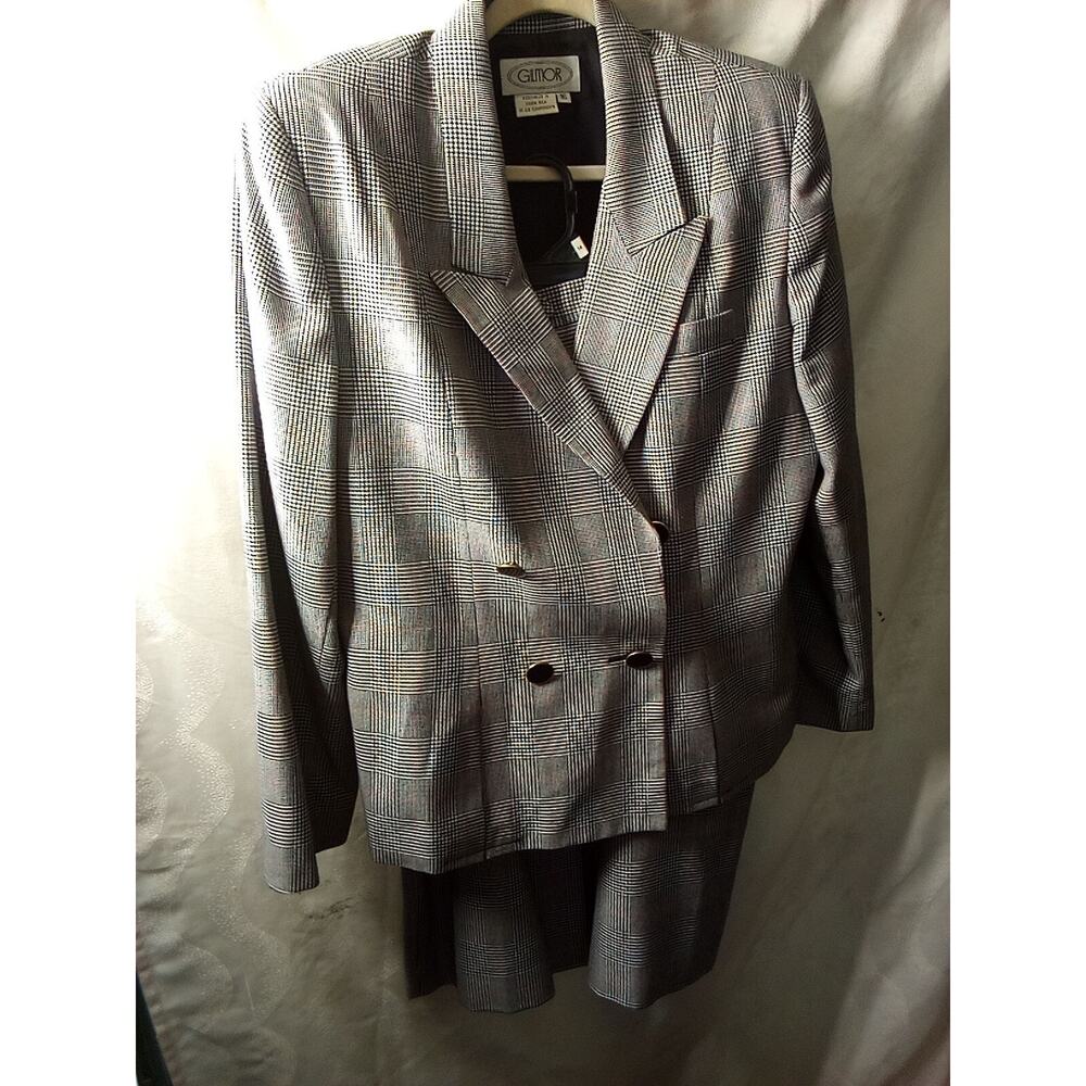 Women's Gilmore Vtg Multicolor 2-piece Suit Skirt Blazer Size 16